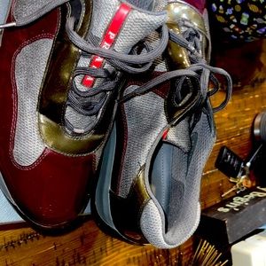 Prada sneakers used minor scratch on left front